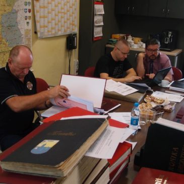 Posiedzenie jury I Wojewódzkiego Konkursu Kronik OSP Województwa Opolskiego