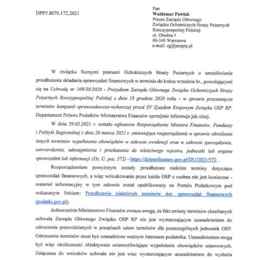 Informacja dotycząca sprawozdań finansowych