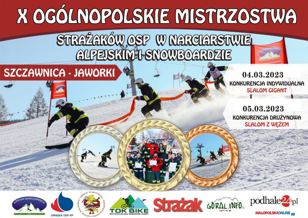 Plakat-X-Ogolnopolskie-Mistrzostwa-Strazakow-OSP-w-Narciarstwie-Alpejskim-i-Snowboardzie