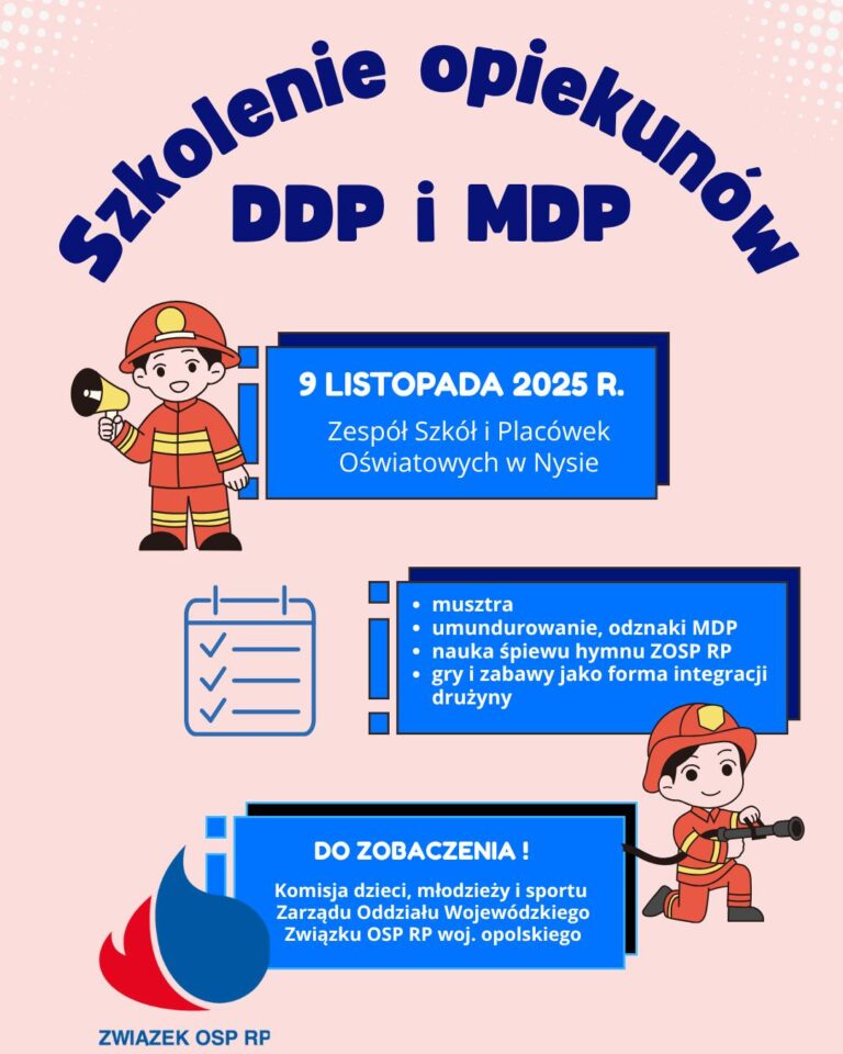 Szkolenie opiekunów DDP i MDP woj. opolskiego